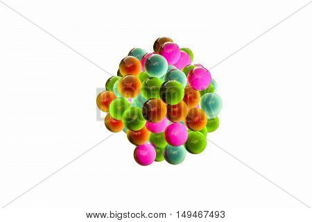 3d illustration of gamballs isolated on white background