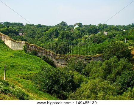 Fortress in a Khotyn town in Ukraine