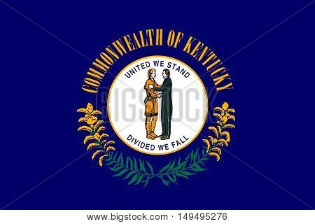 Flag of Kentucky state in United States