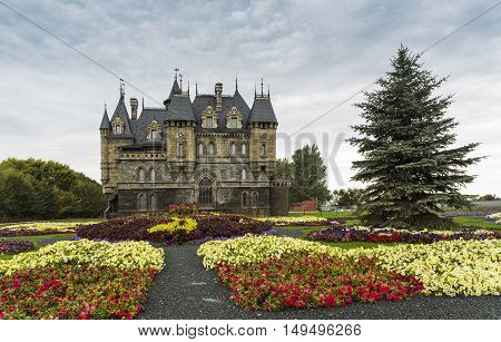 Tourist Center Castle Garibaldi In The Village Hryaschevka Near The City Of Togliatti