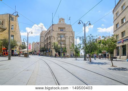 Scene Of Yafo Street, Jerusalem