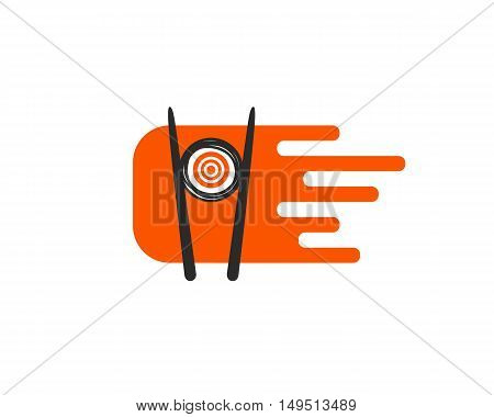 Vector logo design element. Sushi japanese restaurant