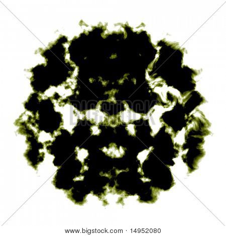 Rorschach test ikona ilustracja, losowe streszczenie