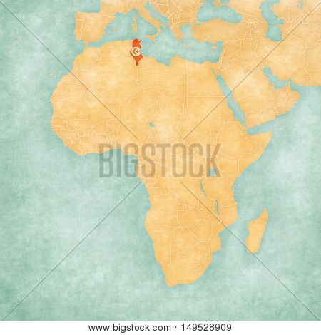 Map Of Africa - Tunisia