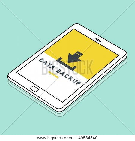 Data Backup Storage SYNC Digital Server Internet Concept