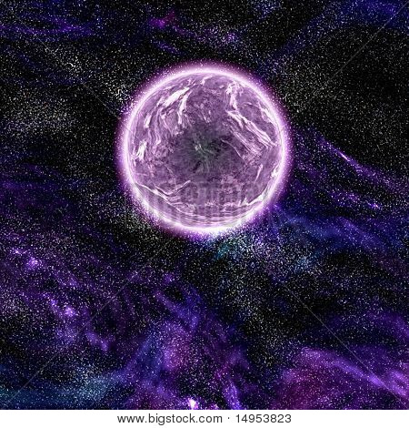 科幻星球复杂空间场景图