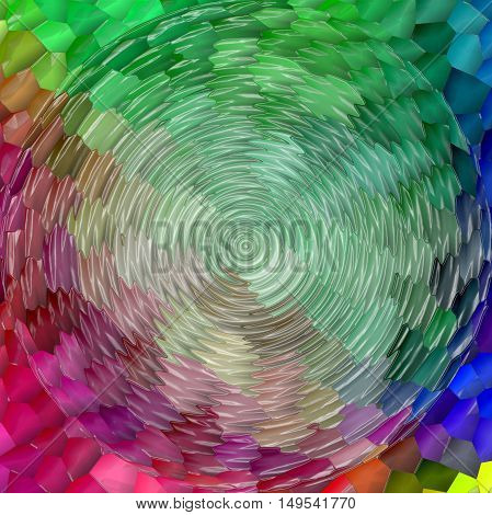 Abstract coloring background of the pastels gradient with visual mosaic,spherize,zigzag and plastic wrap effects.Good for your project design