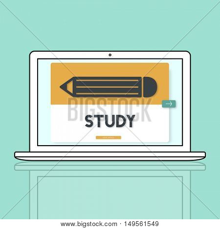 Pencil Education Study Academics Learning Graphic Concept