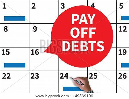 Pay Off Debts Loan Money Bankruptcy Bill