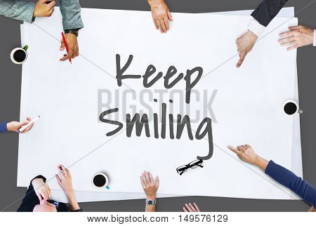 Keep It Simple Smiling Concept