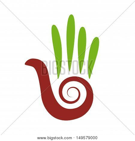 Vector sign friendly environmen, isolated in white