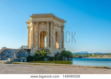 Water Tower in Peyrou garden in Montpellier - France