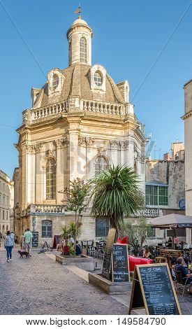 MONTPELLIER,FRANCE - AUGUST 26,2016 - In the streets of Montpellier. Montpellier is the capital of the Herault department and is the 8th largest city of France.