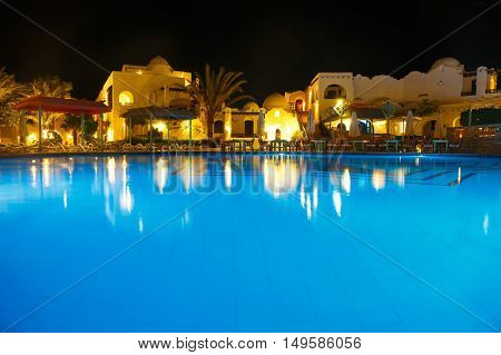 Water Pool At Night