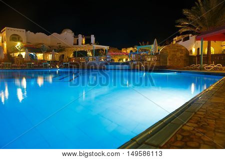 Water Pool At Night