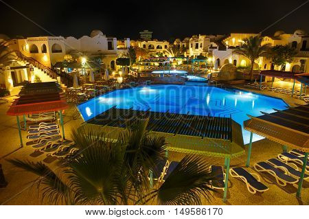 Water Pool At Night