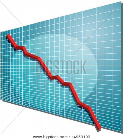 Finanční spojnicový graf na pozadí tabulky, fárání