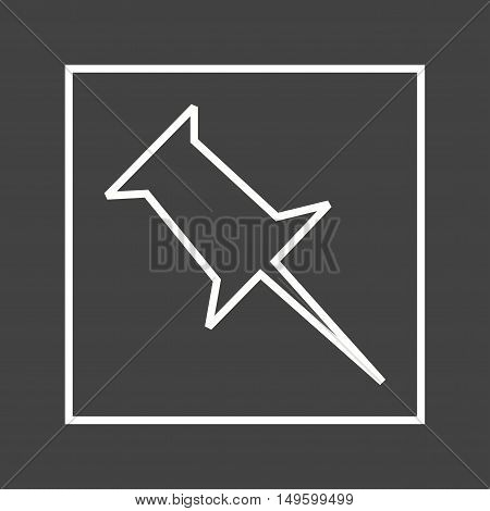 Pinboard, design, media icon vector image. Can also be used for social media logos. Suitable for mobile apps, web apps and print media.