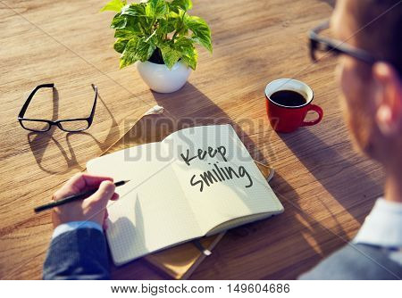 Keep It Simple Smiling Concept