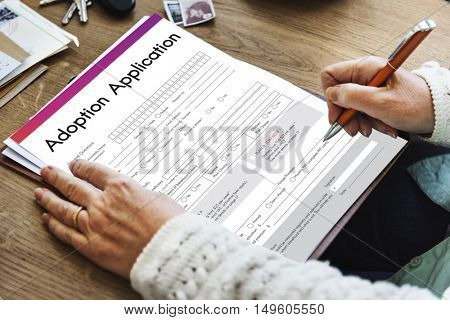Adoption Application Family Guardianship Support Concept