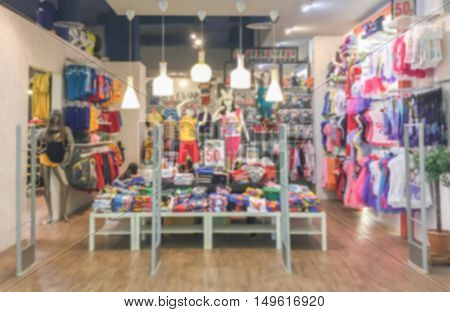 Blurred kids cloth shop.kids shop.kids shop.kid shop