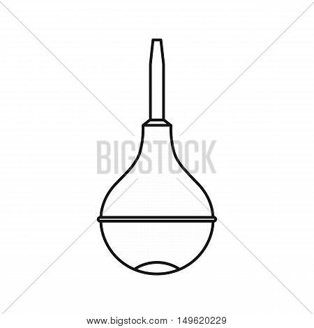 Medical pear icon in outline style on a white background vector illustration