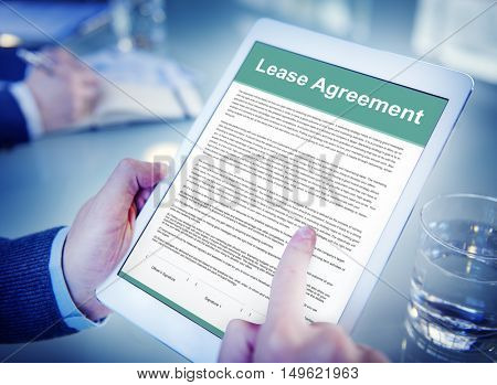 Lease Renting Contract Residential Tenant Concept