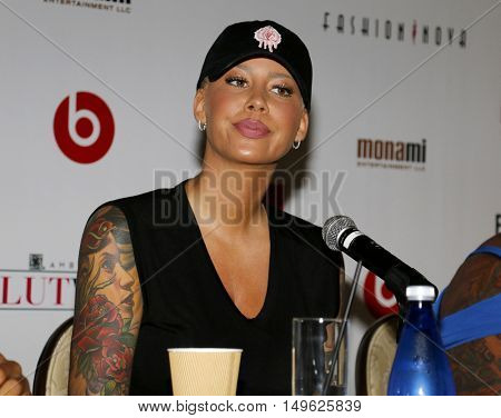 Amber Rose at the SlutWalk Festival Press Conference held at the Four Seasons Hotel in Beverly Hills, USA on September 29, 2016.