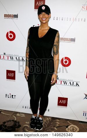 Amber Rose at the SlutWalk Festival Press Conference held at the Four Seasons Hotel in Beverly Hills, USA on September 29, 2016.