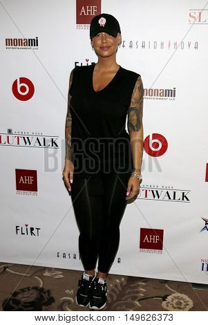 Amber Rose at the SlutWalk Festival Press Conference held at the Four Seasons Hotel in Beverly Hills, USA on September 29, 2016.