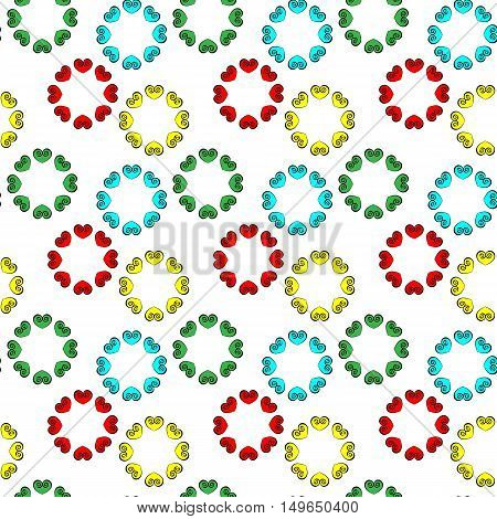 Vector background with hearts. Template for lovely design invitation web card gift