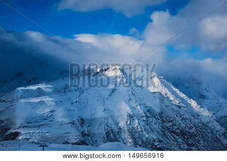 Amazing View On Zermatt - Famous Ski Resort In Swiss Alps, With Aerial View On Zermatt Valley, Switz