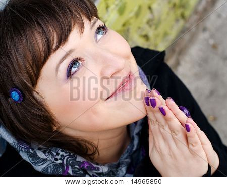 女孩的画像。