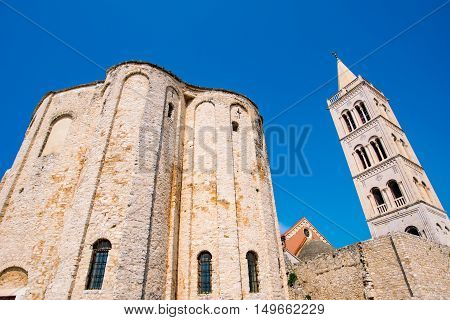 St donatus cathedral historic architecture in Zadar