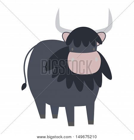 Milk cow bull with calf bull buffalo. Different cow dairy farm beef, nature domestic farm animal. Cartoon cow action , with cute lovely heifer vector.