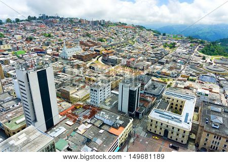 A beautiful cityscape view of Manizales Colombia