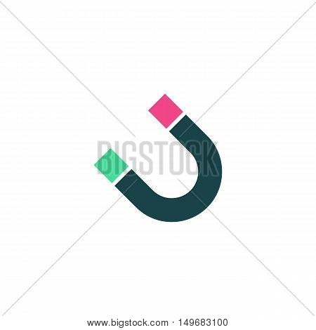 Magnet Icon Vector. Flat simple color pictogram