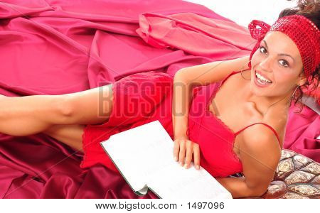Mädchen mit Büchern