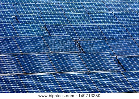 Wild Shot pattern of Solar cell panel
