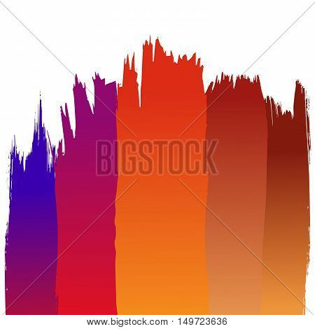 Abstract hand drawn colorful brush stroke background vector illustration