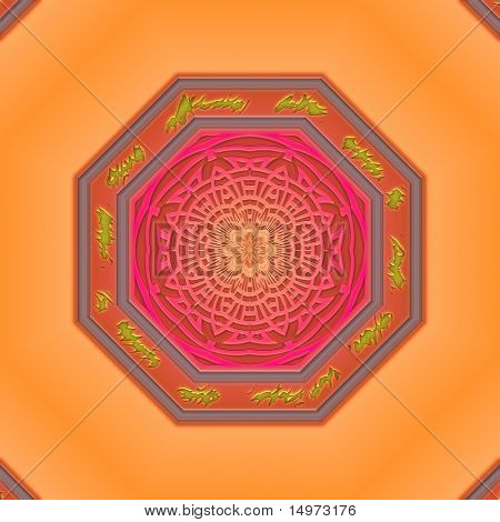 Mandala östlichen abstrakte geometrische Entwurfsmuster