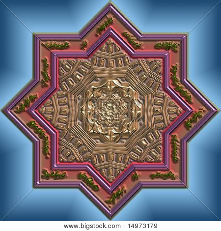 Mandala östlichen Entwurf abstrakter geometrischer Muster