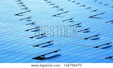 Wild Shot Many outdoor solar cell panel