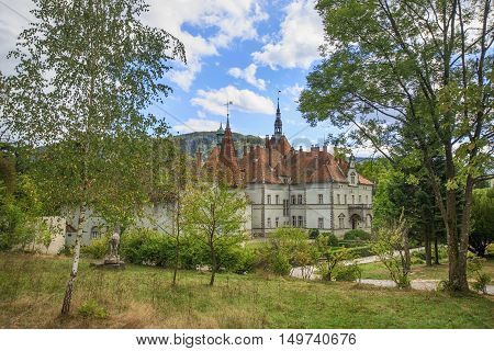 House of Schönborn - medieval palace of Austrian family in ukrainian Carpathians