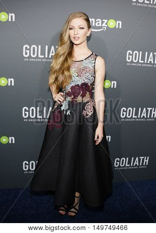 Diana Hopper at the Los Angeles premiere of Amazon's 'Goliath' held at the London Hotel in West Hollywood, USA on September 29, 2016.