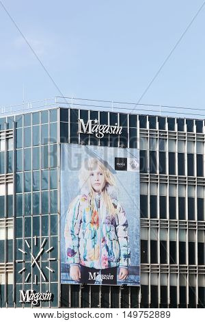 Aarhus, Denmark - September 25, 2016: Magasin du Nord in Aarhus, Denmark. Magasin du Nord is a Danish chain of department stores