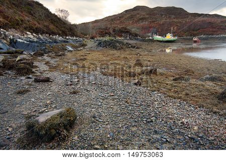 Kyleakin, Isle of Skye (North Scotland): the beach