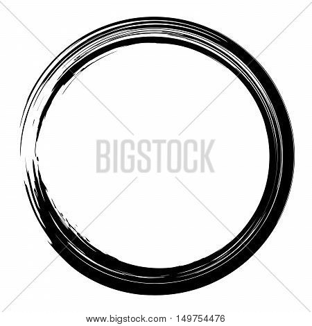 Ladel, Logo Ink Grunge Circle Brushstroke Design