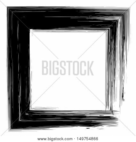 Ladel, Logo Square Shape Brushstroke Design