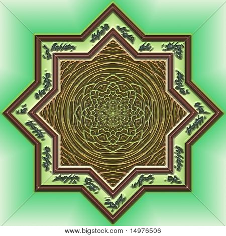 Mandala östlichen abstrakte geometrische Entwurfsmuster